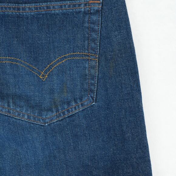 Levis 569 Jeans Mens 36x34 Blue Loose Straight Leg 100% Cotton Dark Wash Denim - Picture 14 of 14